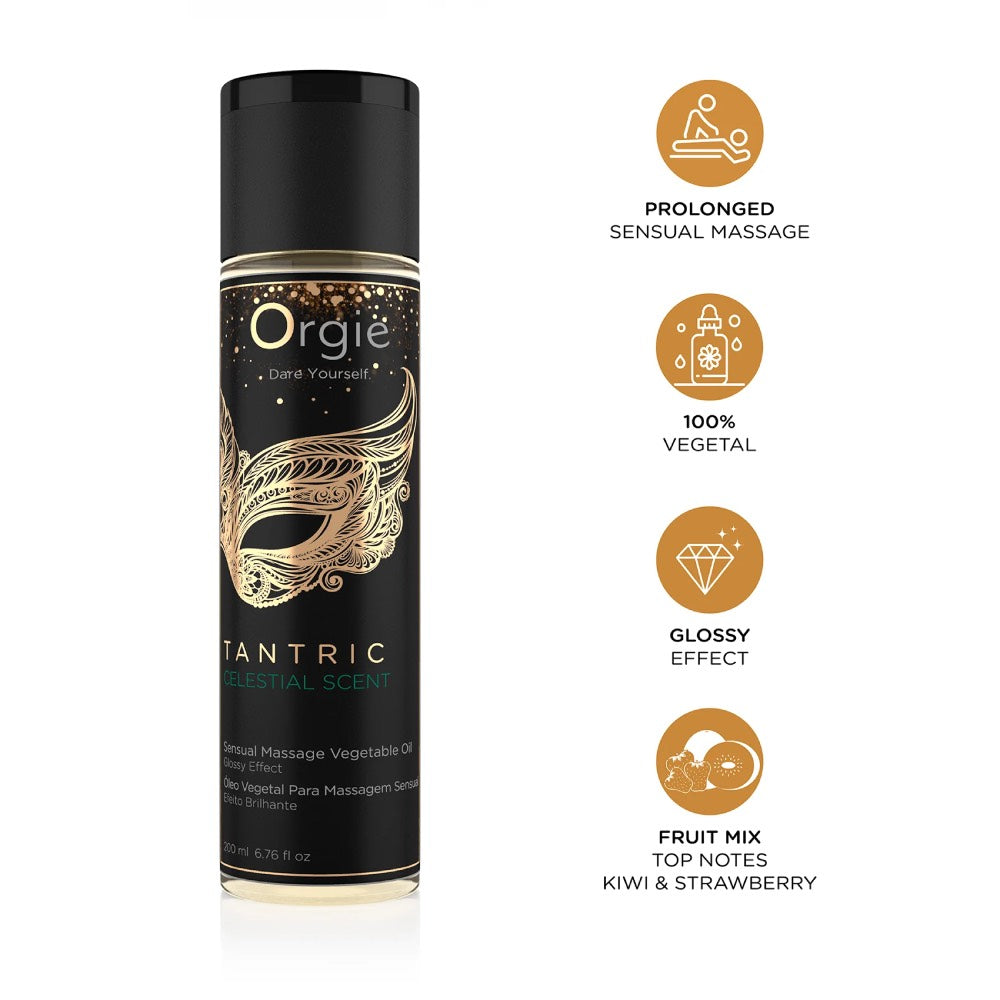 Orgie Tantric Celestial Scent Massage Oil 200 ml Δευτερεύουσα εικόνα προϊόντος