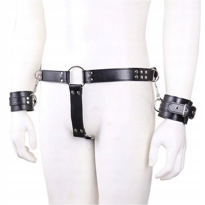 Naughty Toys Cuff with Bondage Belt Δευτερεύουσα εικόνα προϊόντος