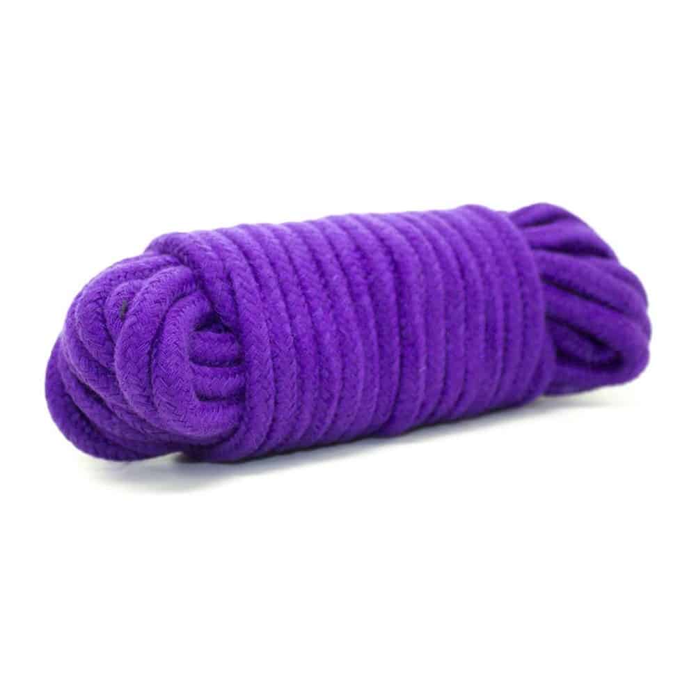 BDSM 5 Meter Cotton Rope with Metal Head PURPLE - image 2