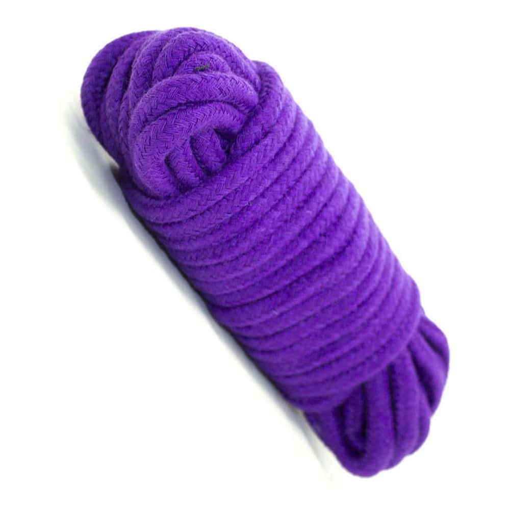 BDSM 5 Meter Cotton Rope with Metal Head PURPLE - image 4