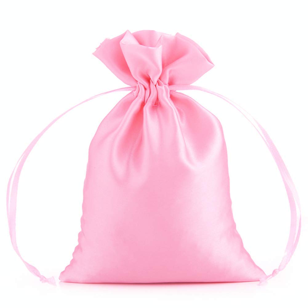 Drawstring Satin Bag Pink 30*10cm - image 2