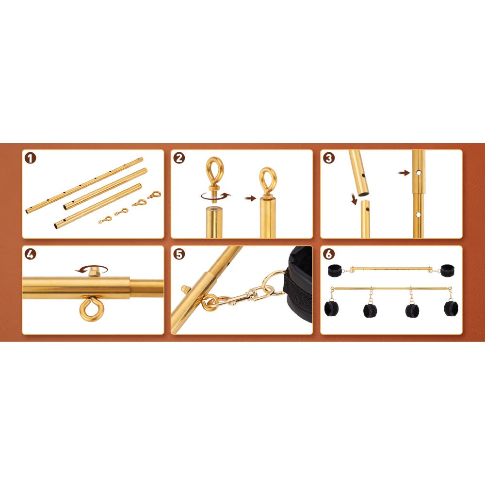 Naughty Toys Detacahable Spreader Bar 90 cm - image 4