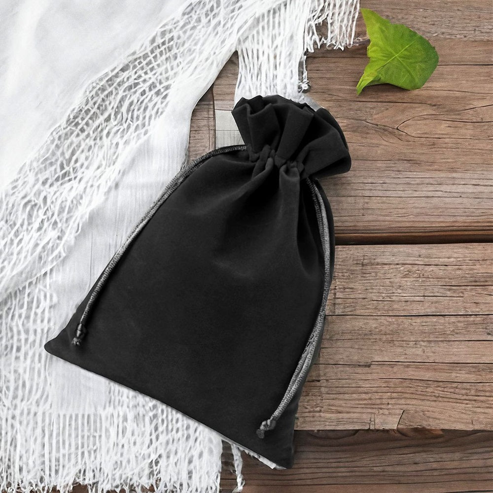 Protective Black velvet pouch bag 20x15 cm - image 3