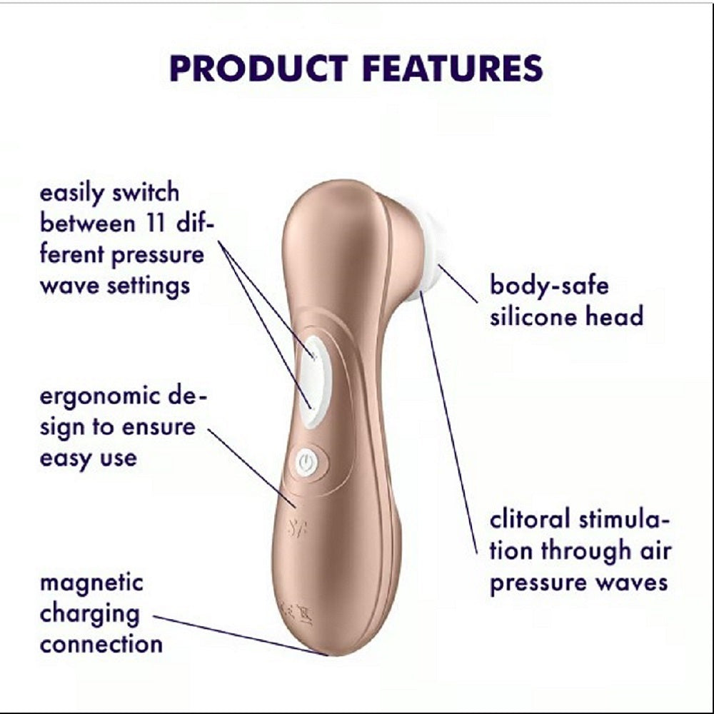 Satisfyer Pro 2 Clitoris Sucker Vibrator GOLD - image 4