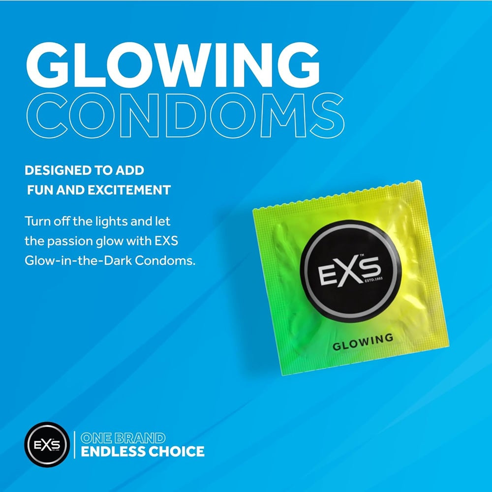 EXS Glow in The Dark Condoms 3 Pack - image 3
