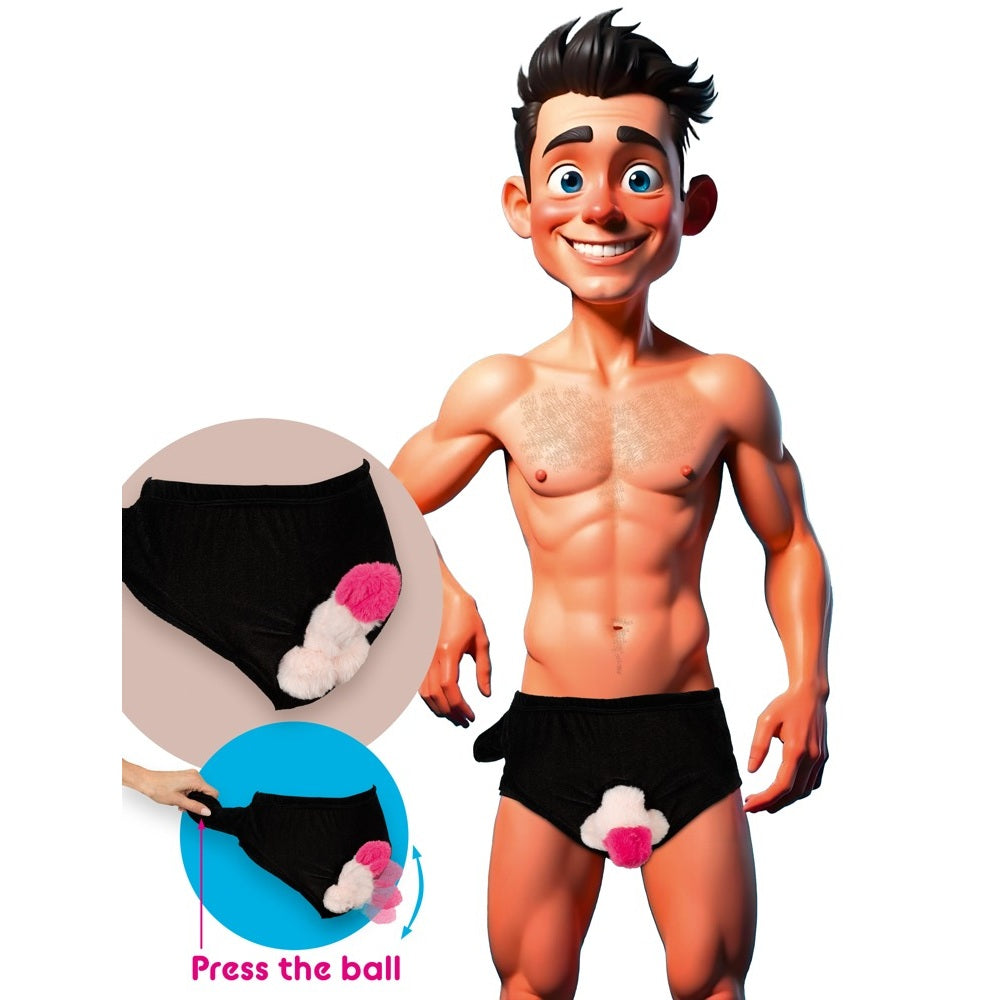 Briefs with a movable plush penis Κύρια εικόνα προϊόντος