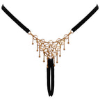 Cottelli luxurious crotchless black string