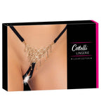 Cottelli luxurious crotchless black string