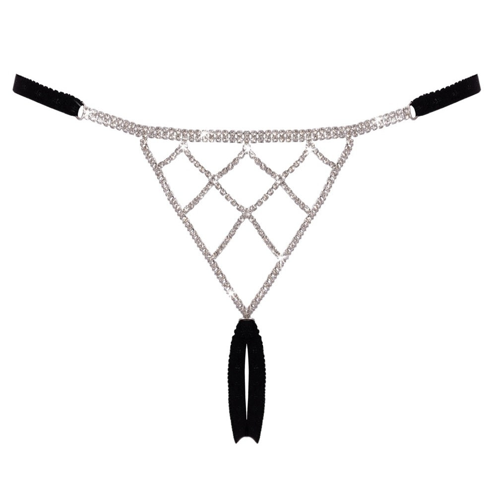 Cottelli seductively crotchless black string Κύρια εικόνα προϊόντος