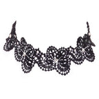 Embroidered choker in a lace look