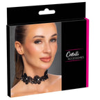 Embroidered choker in a lace look