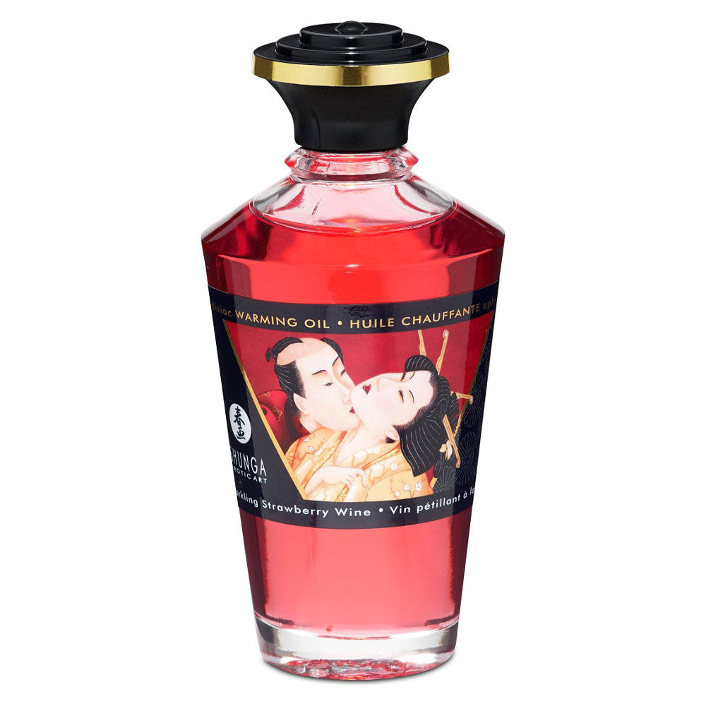 Shunga Intimate Kisses Aphrodisiac Oil Strawberry 100ml Δευτερεύουσα εικόνα προϊόντος