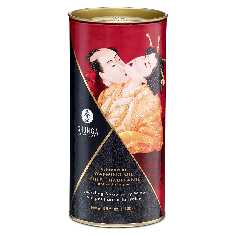 Shunga Intimate Kisses Aphrodisiac Oil Strawberry 100ml - image 3