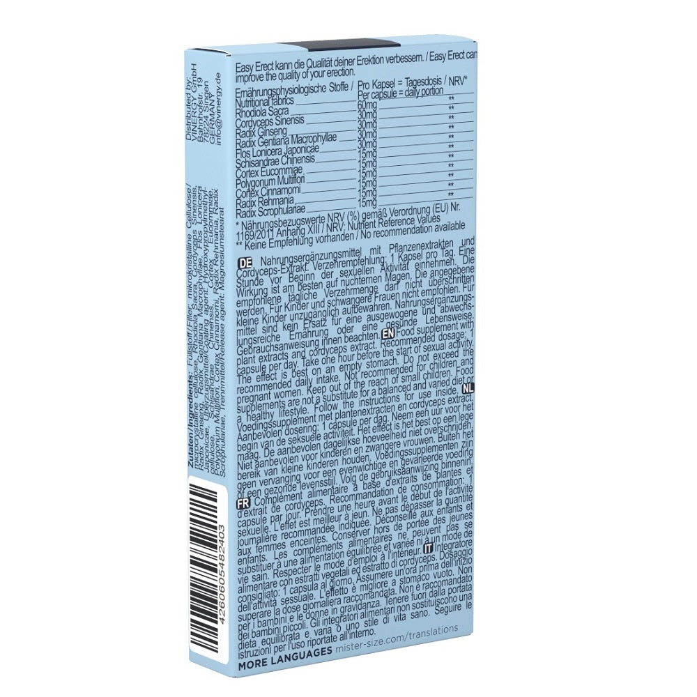 Mister Size Easy Erect 5 Capsules Δευτερεύουσα εικόνα προϊόντος