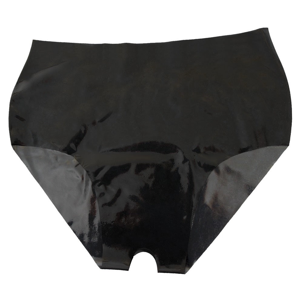 Sharon Sloane Latex Open Crotch Hot Pants - image 5