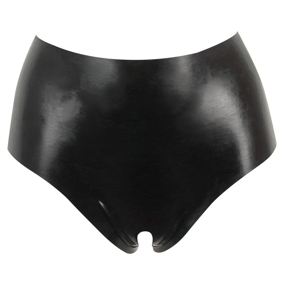 Sharon Sloane Latex Open Crotch Hot Pants