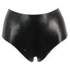 Sharon Sloane Latex Open Crotch Hot Pants