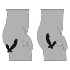 Cock Shaped Anal Silicone vibrator