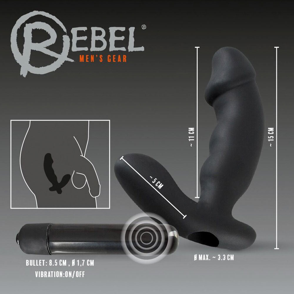 Cock Shaped Anal Silicone vibrator Δευτερεύουσα εικόνα προϊόντος