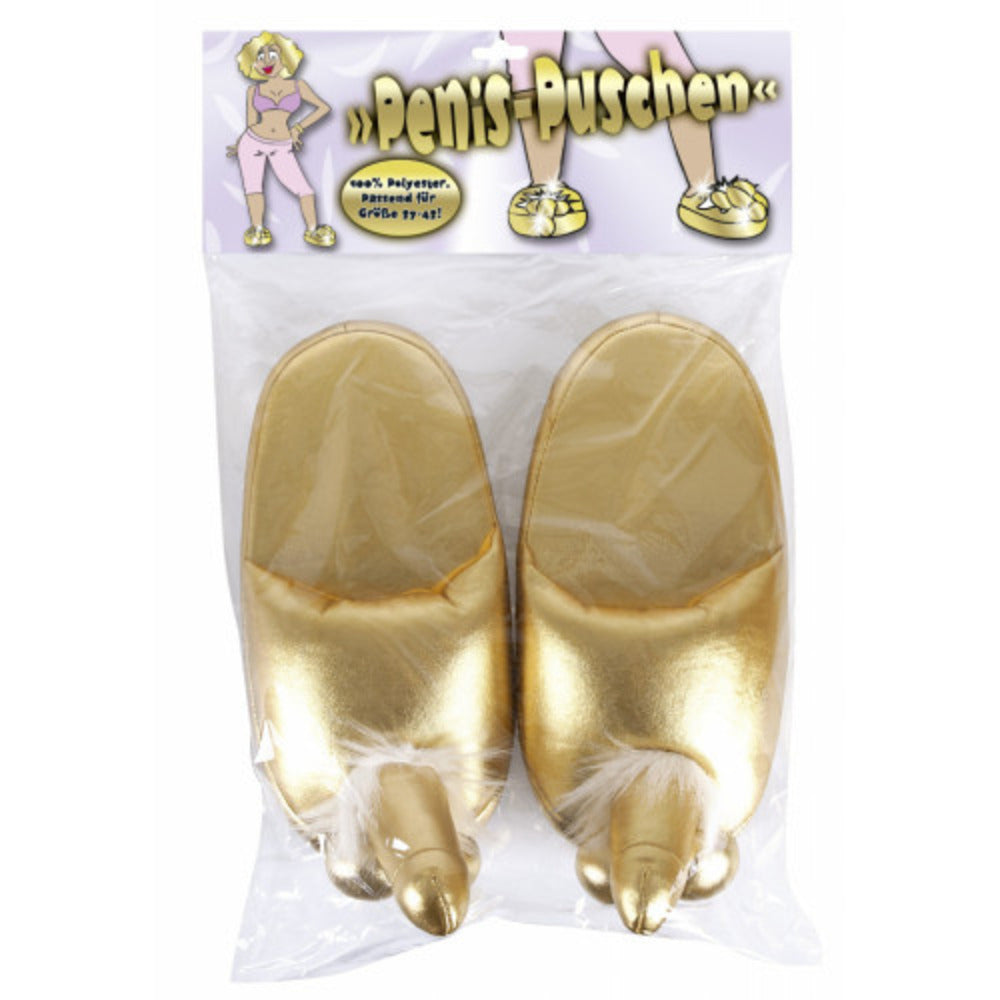 Gold Slippers with Penis - image 7