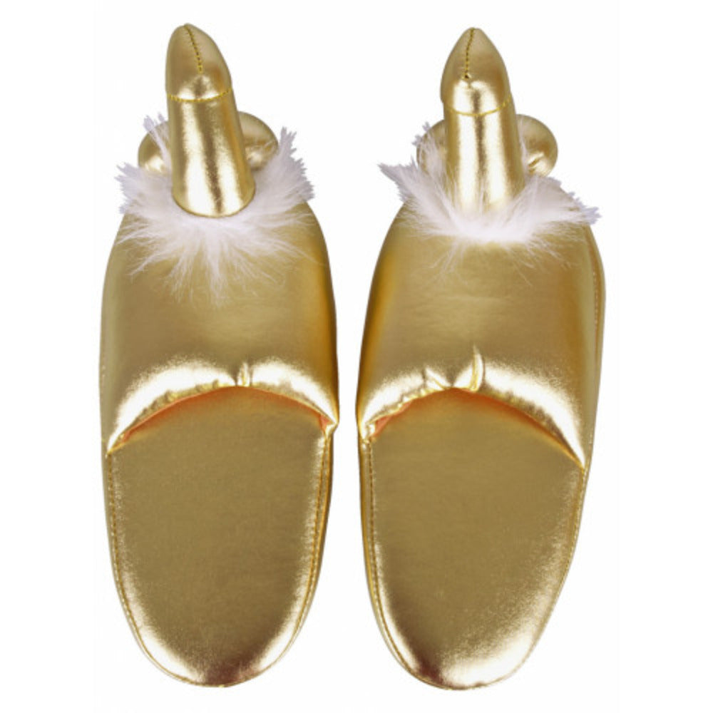 Gold Slippers with Penis - image 6