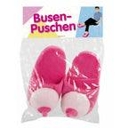 Pink Plush Boobs Slippers