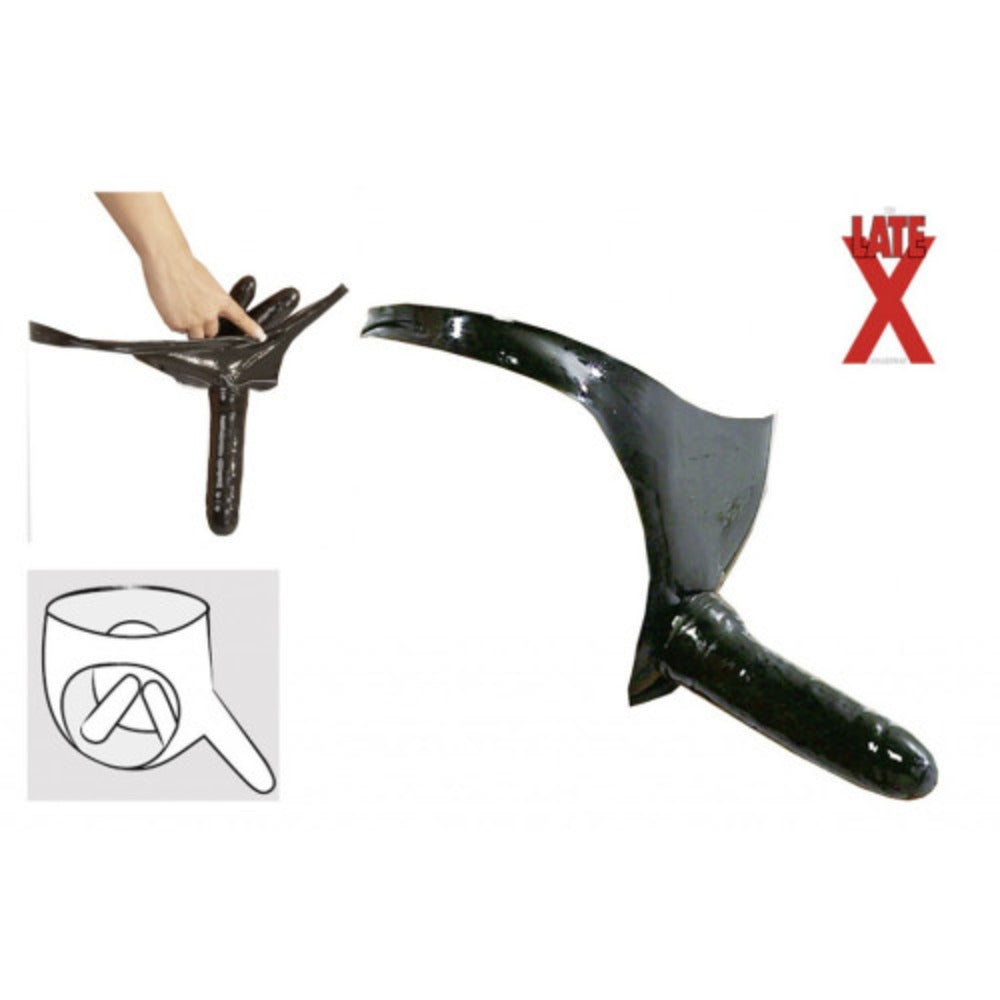 Latex Panty with 3 Dildos - image 6