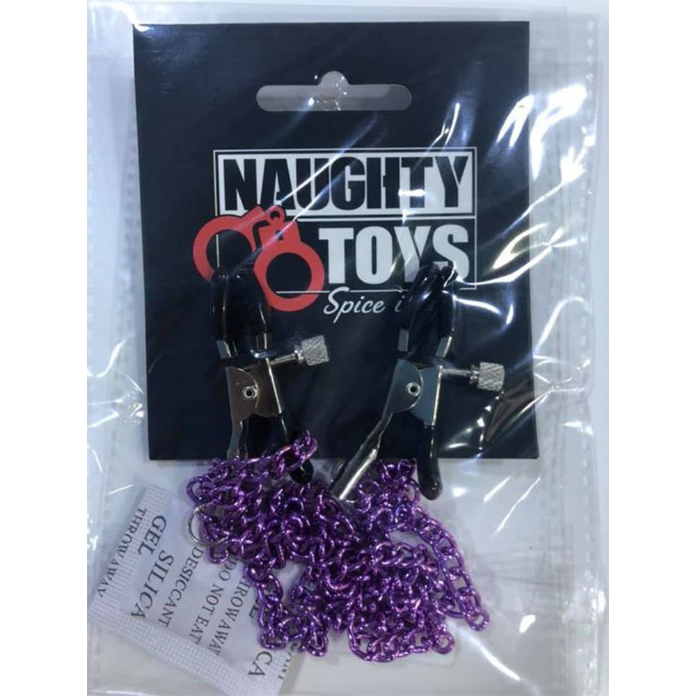 Adjustable Nipple clamps with Purple Chain - image 9