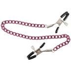 Adjustable Nipple clamps with Purple Chain