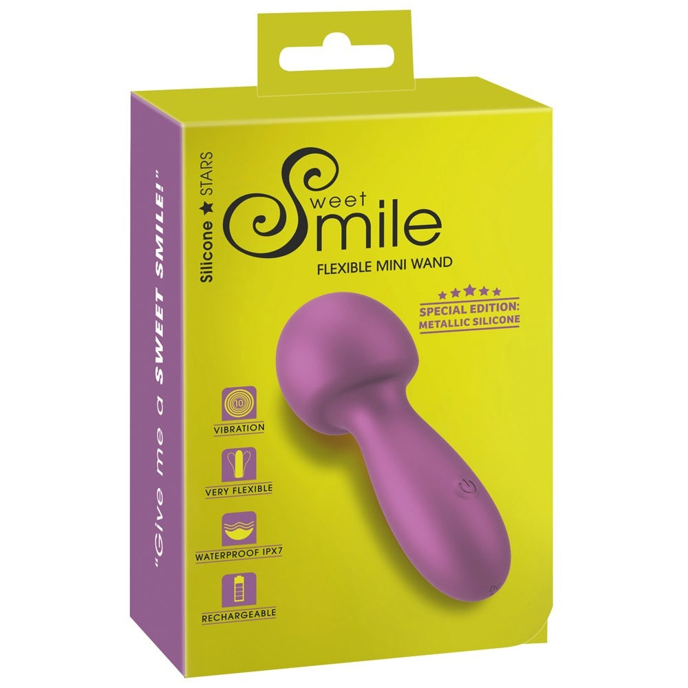 Sweet Smile flexible mini silicone wand vibrator