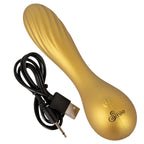 Sweet Smile flexible swirl golden classic vibrator - image 7