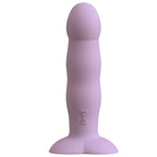 Heart Guy Purple Silicone Dildo Vibrator