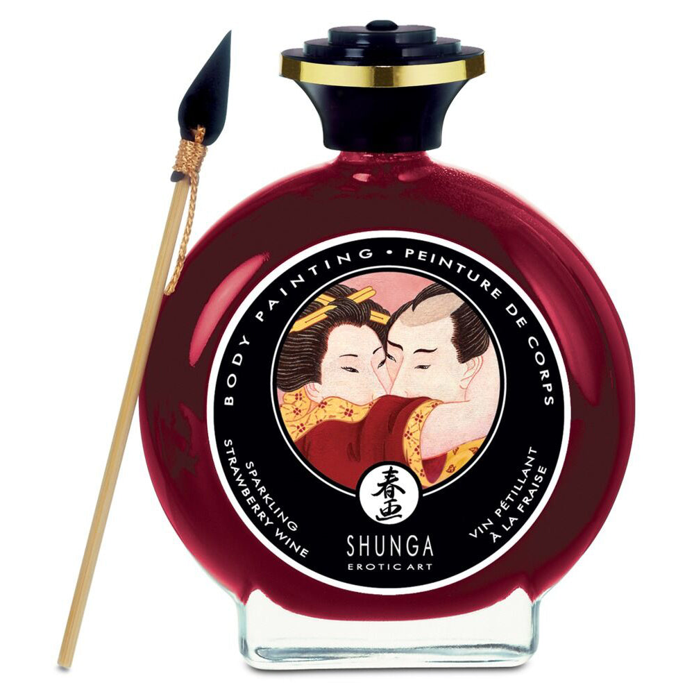 Shunga Strawberry Body Paint 100ml Κύρια εικόνα προϊόντος
