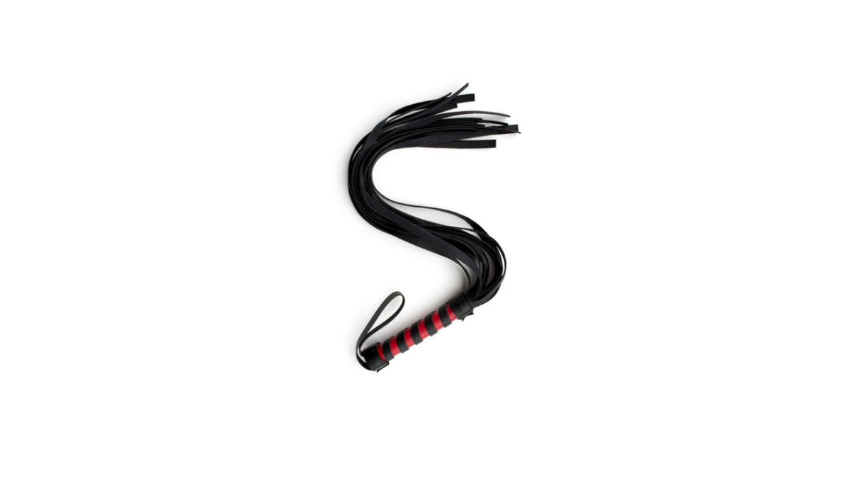 Μαστίγιο δερμάτινο 45cm σε μαύρο χρώμα -Naughty toys - 292402046
