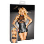 Noir Wetlook Body with Zip Opening - image 3