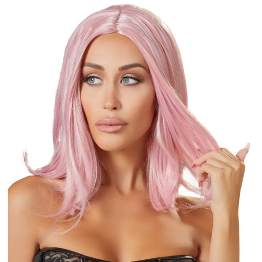 Sexy Pink Bob Wig - image 2