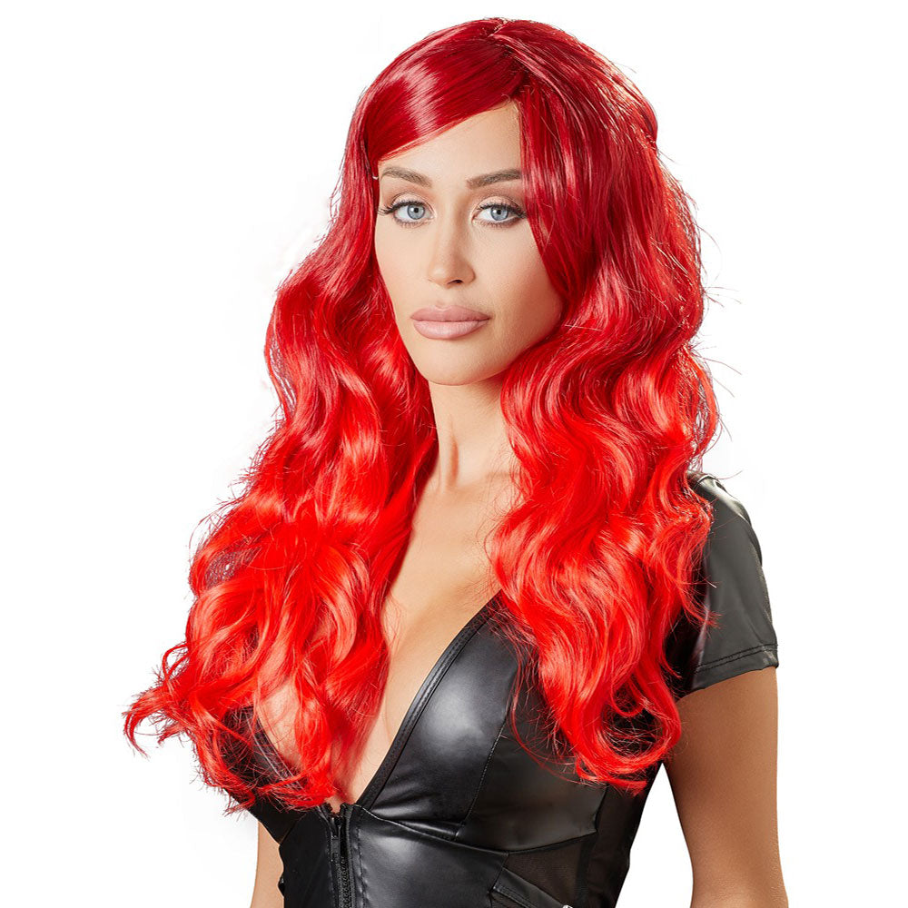 Long Red Wavy Wig - image 3