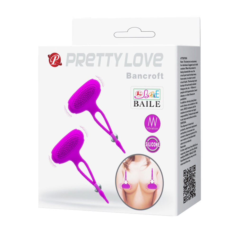 Pretty Love Bancroft Silicone Vibrating Nipple Clamps - image 9