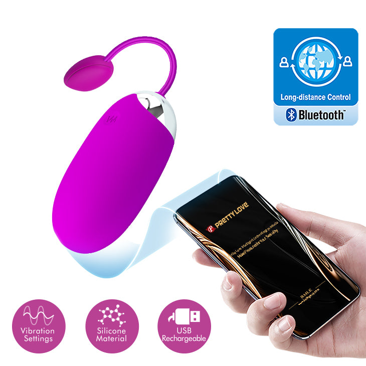 Abner Vibrating Silicone Kegel Egg with Phone Application