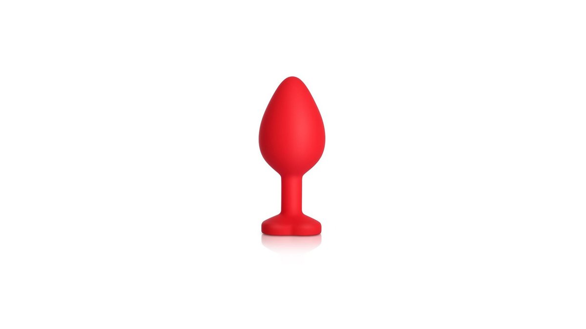 Anal Plug Brighty Medium – Σιλικόνη Κόκκινο/Ροζ | Mokko Toys