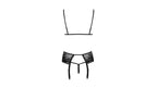 Soft Bra, Ζαρτιέρα & Thong από Μαύρη Δαντέλα  | Kissable-22145391131
