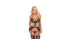Wireless Bra, Ζαρτιέρα & String με Floral Κέντημα  | Kissable-22143691111