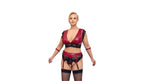Σετ Bralette & Ψηλόμεσο Στρινγκ με Ζαρτιέρες – Bondage Plus Cottelli-22142103051