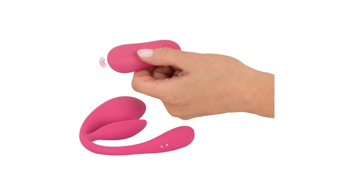 Love Egg & Clitoral Vibrator με Τηλεχειριστήριο – RC Double Pleasure Love Ball Sweet Smile-4024144228096