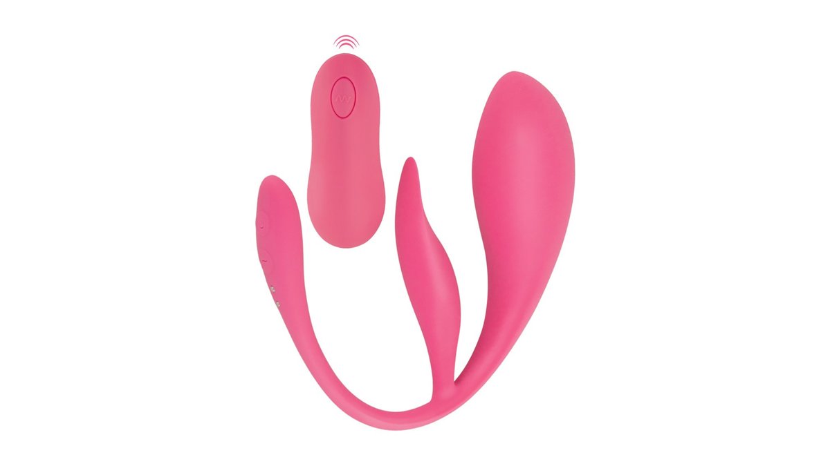 Love Egg & Clitoral Vibrator με Τηλεχειριστήριο – RC Double Pleasure Love Ball Sweet Smile-4024144228096