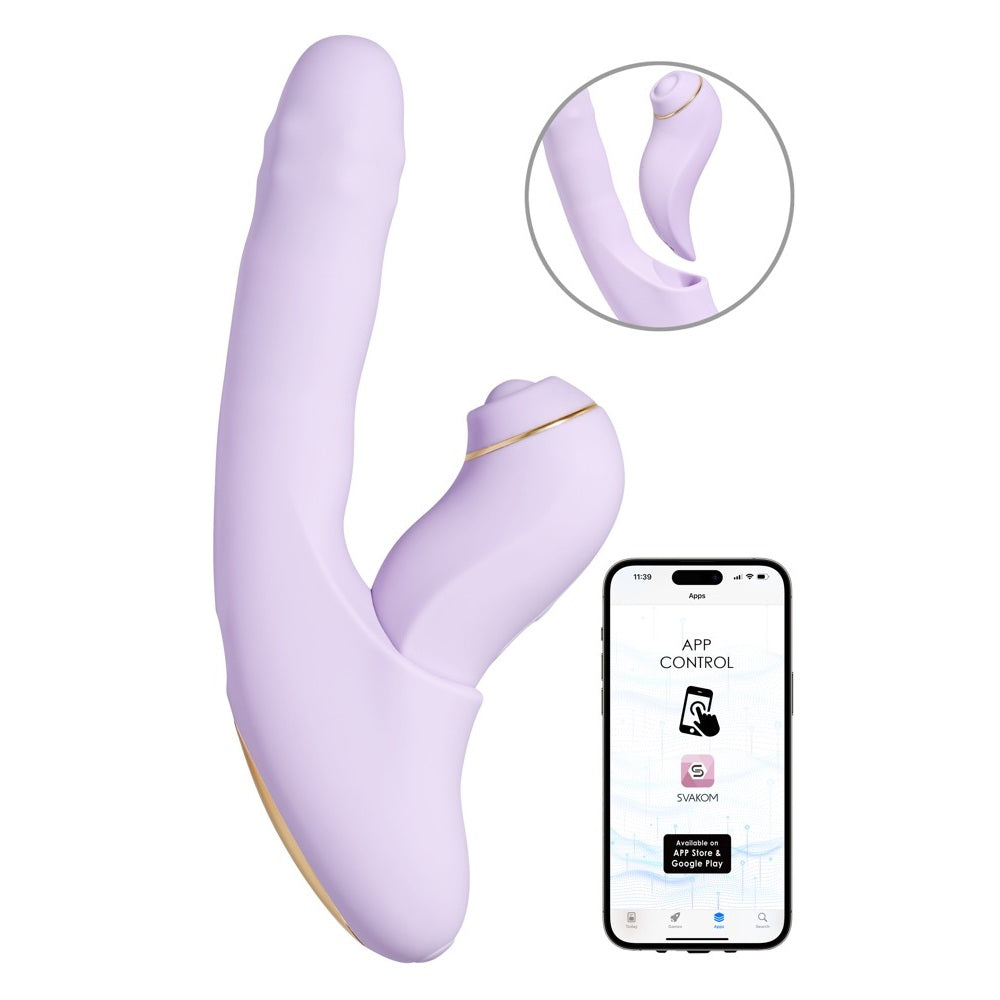 Svakom DuoGlow Thrusting Beaded Vibrator with Pulsating Stimulator Κύρια εικόνα προϊόντος