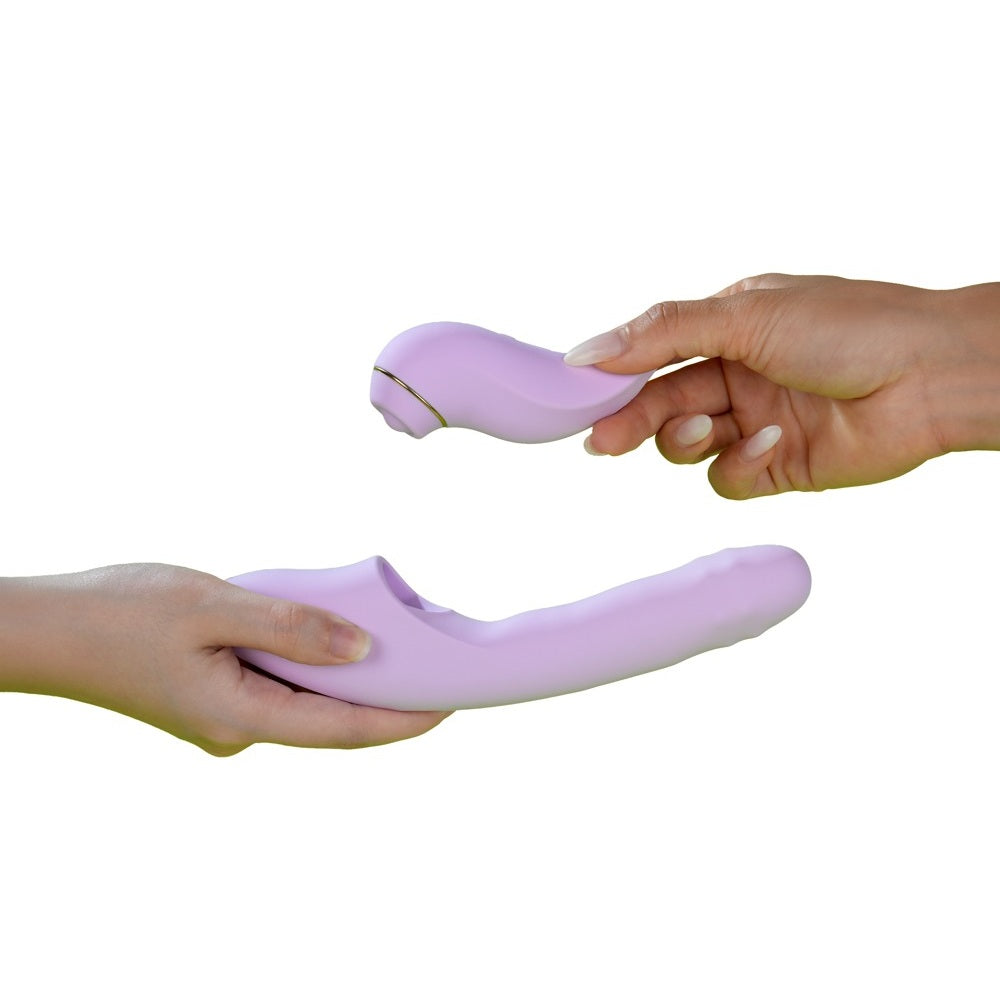 Svakom DuoGlow Thrusting Beaded Vibrator with Pulsating Stimulator