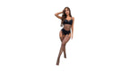 Sexy Γυναικείο Δικτυωτό Καλσόν Bodystocking με Στρας-70403