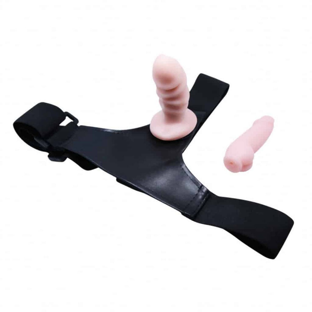 Jessica strap-on harness with two dildo attachments - image 4