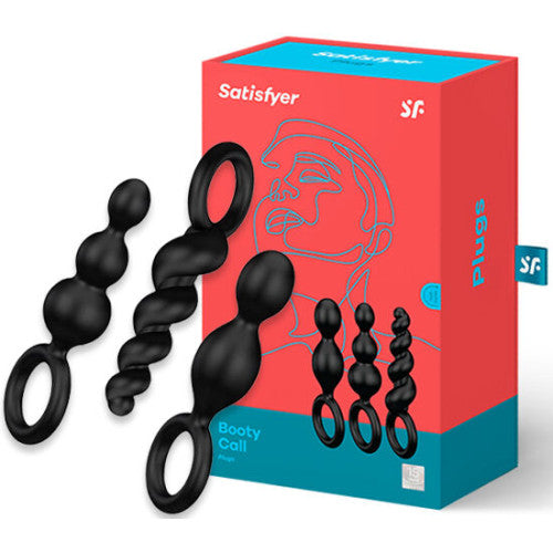 Satisfyer Booty Call Plugs Black (Set of 3) Κύρια εικόνα προϊόντος